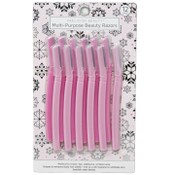 Wholesale - 12pk PINK MULTI-PURPOSE BEAUTY RAZORS C/P 72, UPC: 769898990236